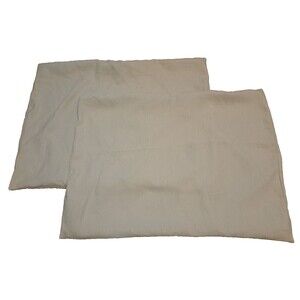 Hunter Textured Pillow Shams Standard Ivory Woven Contemporary Set of 2